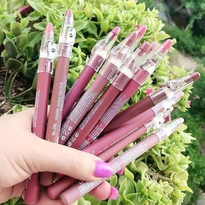 پک 12 تایی رژ لب مدادی تراش دار فلورمار flormar    12 رنگ عالی کاربردی    ماندگاری بالا  کیفیت عالی بافت مخملی قیمت